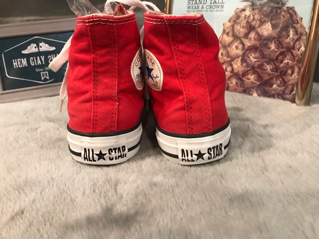 GIÀY CONVERSE CLASSIC ALLSTAR CHUCK TAYLOR FULL ĐỎ FULL BOX SIZE 36/22cm (Real 100%/2Hand)