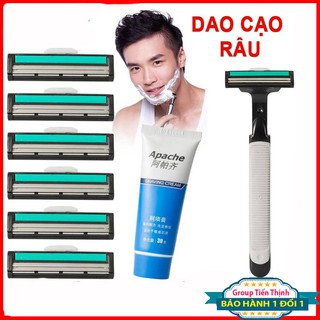 Dạo cạo râu kèm 30 lưỡi kép và 1 tuýp kem cạo râu