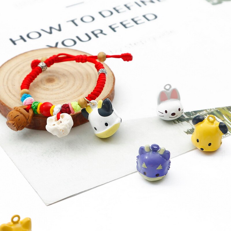 Chuông leng keng hình 12 con giáp dùng trang trí tiệc Giáng sinh/ làm đồ thủ công