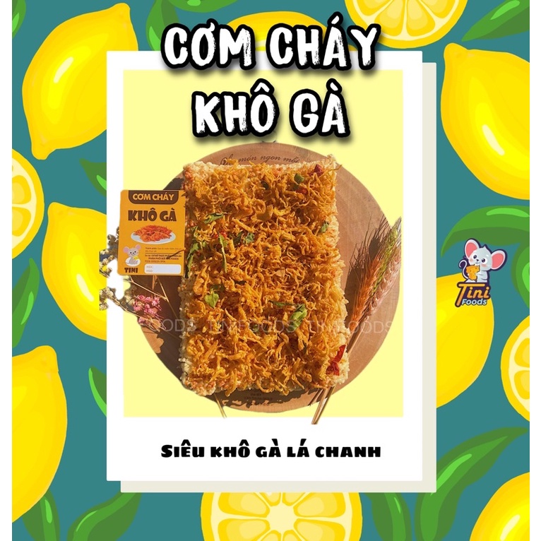 CƠM CHÁY KHÔ GÀ LÁ CHANH THƯỢNG HẠNG- ĂN LÀ MÊ GÓI HÚT CHÂN KHÔNG 250GR-SIÊU RẺ