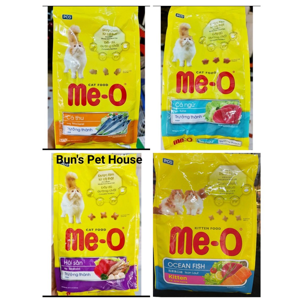 Thức Ăn Cho Mèo Hạt Me-o 350g Dành Cho Mèo Trưởng Thành Đủ Vị - Bun's Pet House