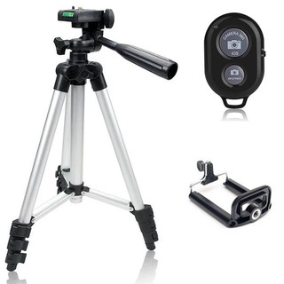 Chân máy ảnh 3110 Tripod kèm Remote chụp hình cho điện thoại