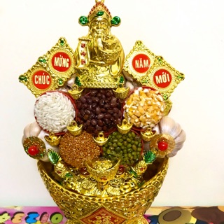 Tháp tỏi ngũ cốc thần tài-SHOP