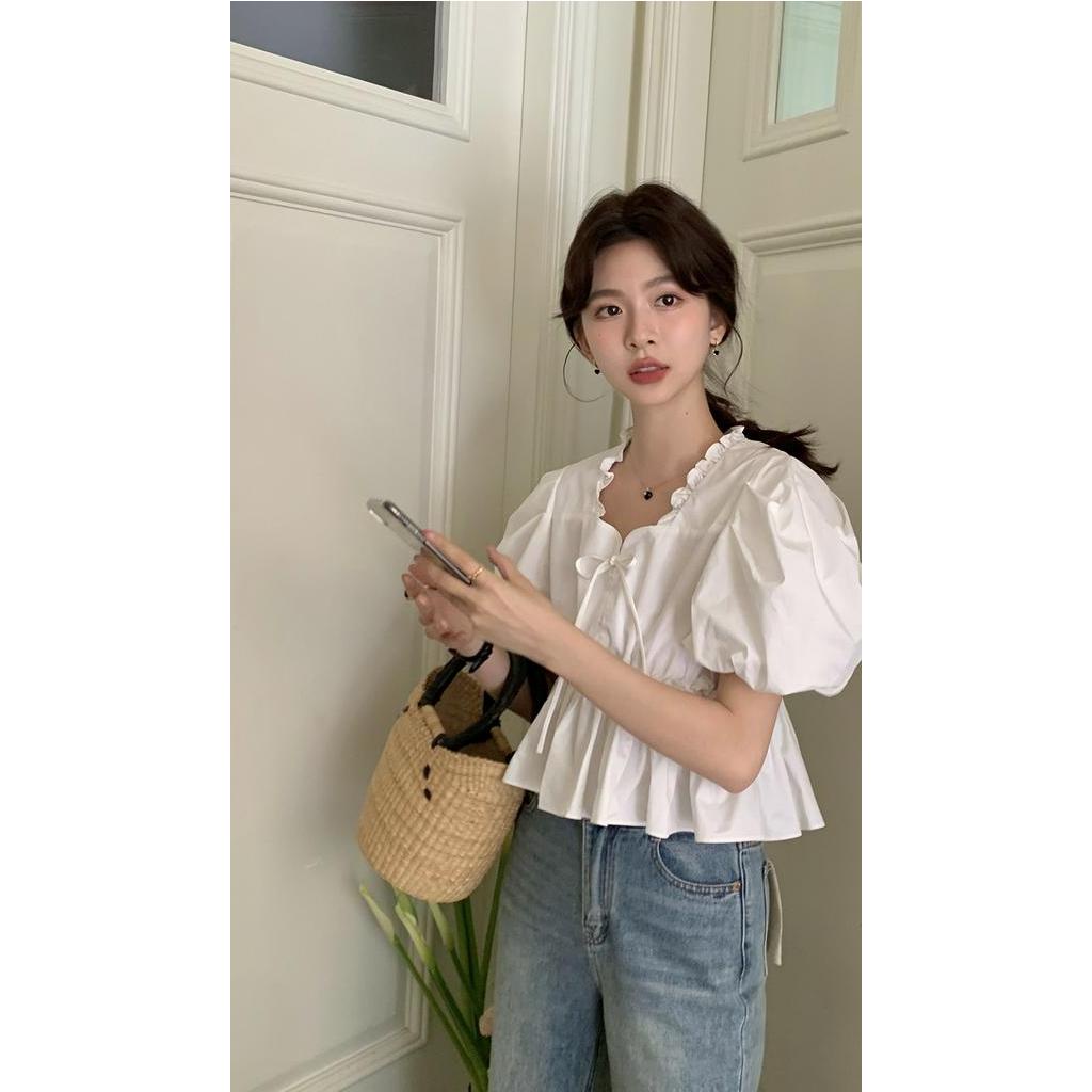 Áo Thun Cotton Lưng Cao Dáng Rộng 63127