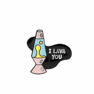 Huy hiệu cài áo hình ngọn lửa núi lửa