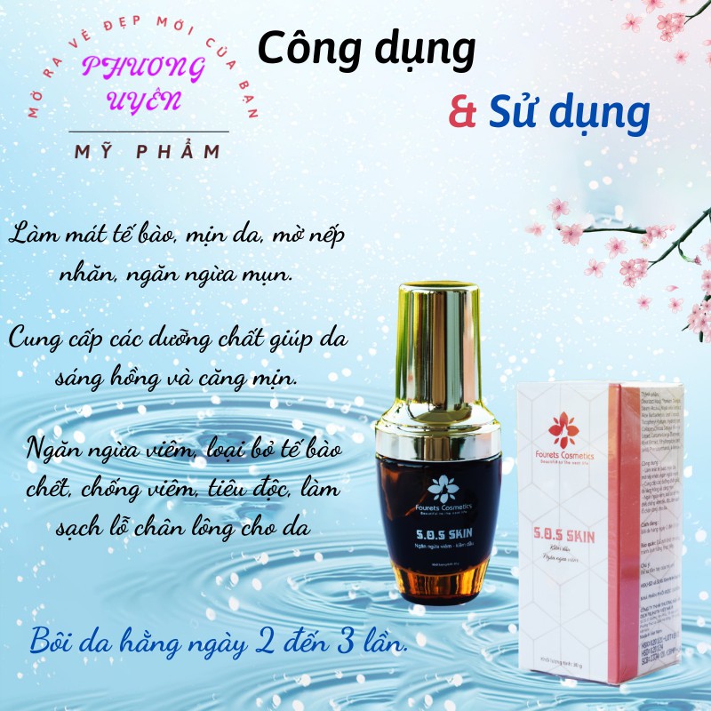 Cao mụn S.O.S 30g ⚡ CHÍNH HÃNG ⚡ Cao cấp cứu SOS Skin giúp làm mờ nếp nhăn, ngăn ngừa mụn, viêm, kiềm dầu.