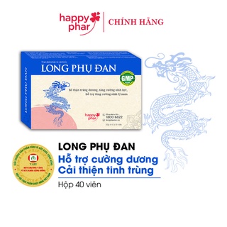 LONG PHỤ ĐAN BỔ DƯƠNG, CẢI THIỆN TINH TRÙNG