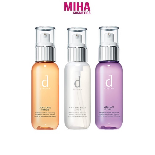 Nước Hoa Hồng Cân Bằng Da D-Program Lotion Dưỡng Trắng Chống Lão Hóa Ngừa Mụn 125ml Nhật Bản