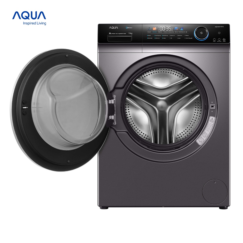 Freeship Toàn Quốc - Máy giặt cửa trước Aqua 11kg AQD-DD1101G.PS