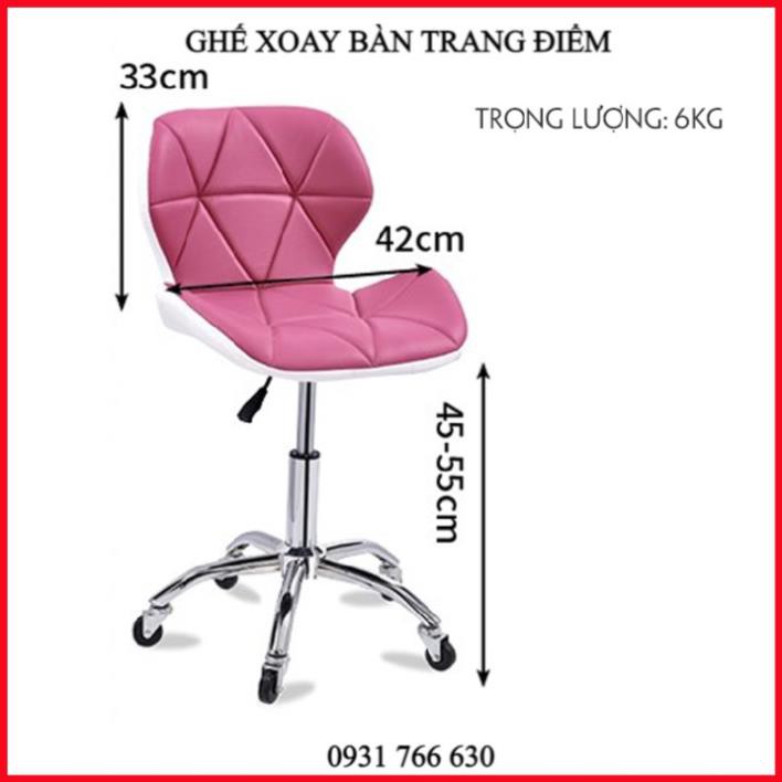 [SALE SỐC] [ HÀNG MỚI 100% ] Ghế xoay ngồi trang điểm mang phong cách hiện đại [Freeship 10k]