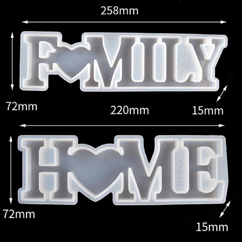 Khuôn Silicone Hình Chữ FAMILY Dùng Để Làm Đồ Trang Trí Thủ Công