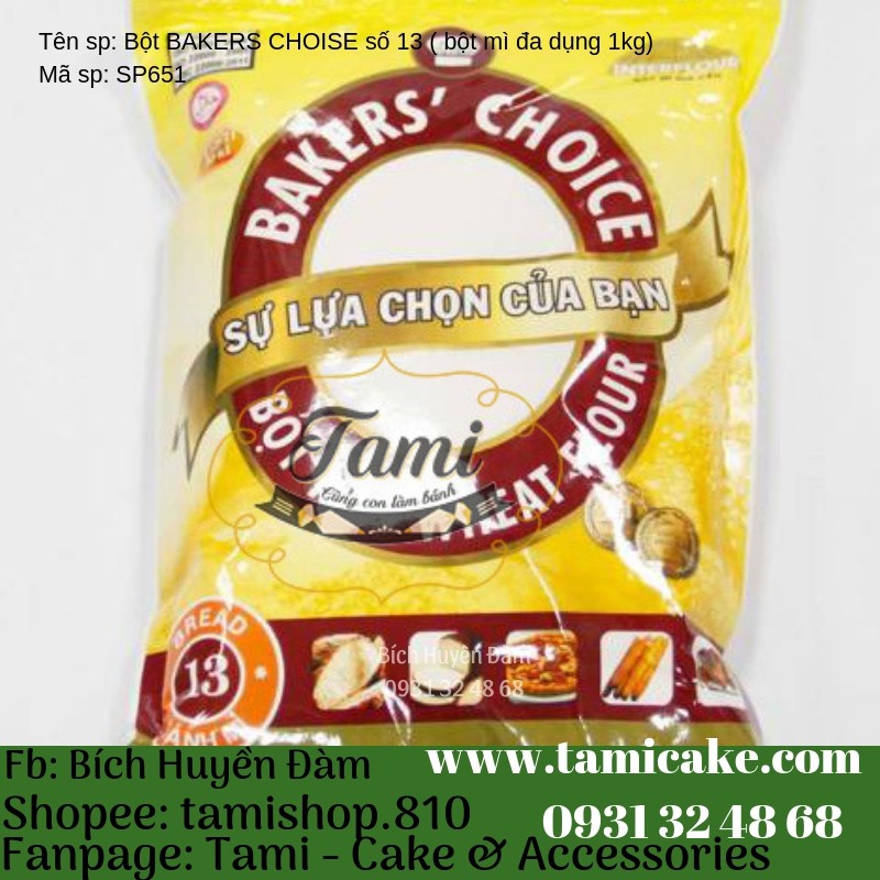 BỘT BAKERS CHOICE SỐ 13  1KG