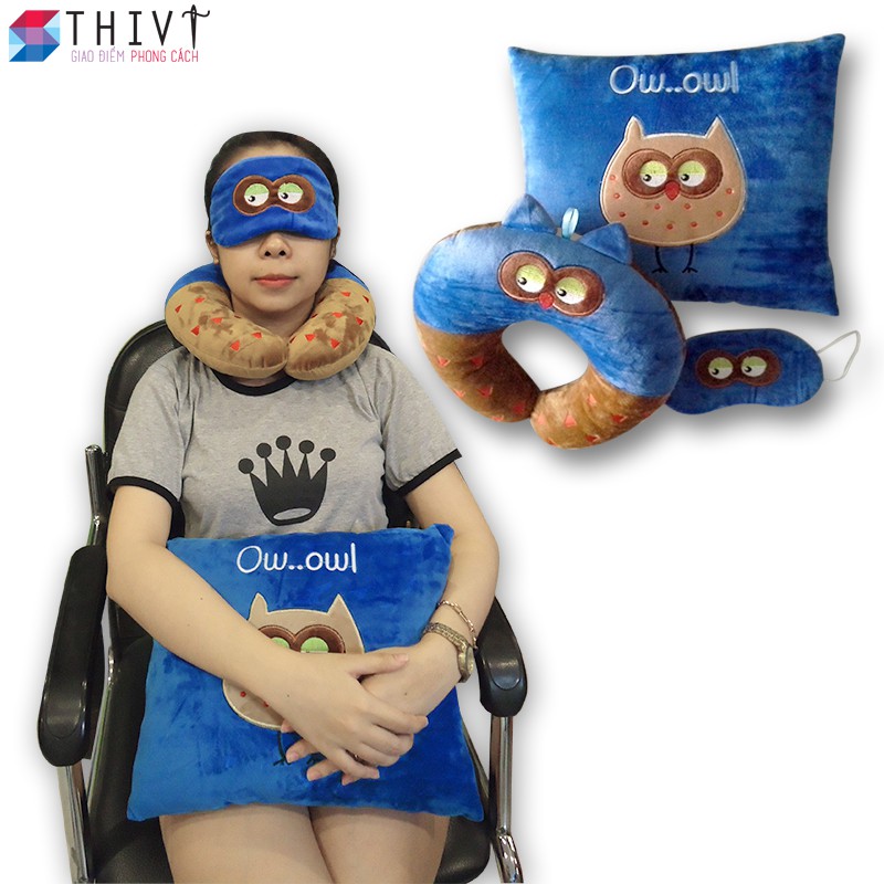 gối tựa lưng , gối kê cổ, bịt mắt