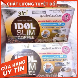CAFE GIẢM CÂN IDOL SLIM 3IN1 -hàng chuẩn - Thái Lan- Hộp 10 gói x 15g