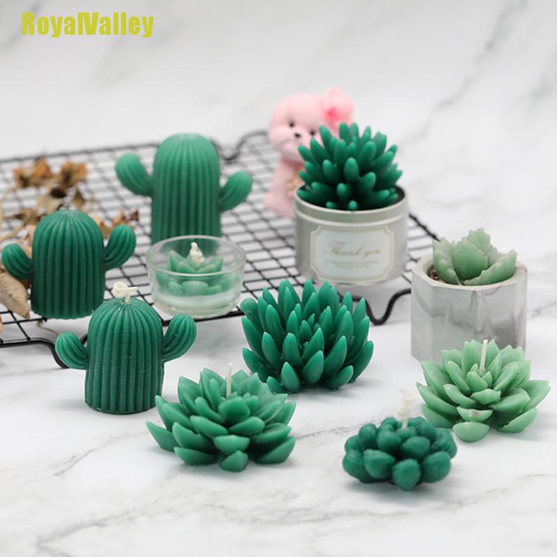 Khuôn Silicone Làm Nến / Xà Phòng Hình Cây Xương Rồng 3d Diy Trang Trí Nhà Cửa