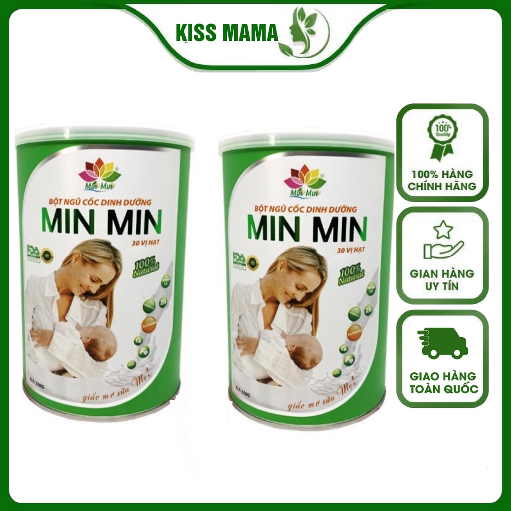 Ngũ Cốc Dinh Dưỡng Lợi Sữa Min Min Loại 30 Hạt Cho Mẹ Sau Sinh Cao Cấp