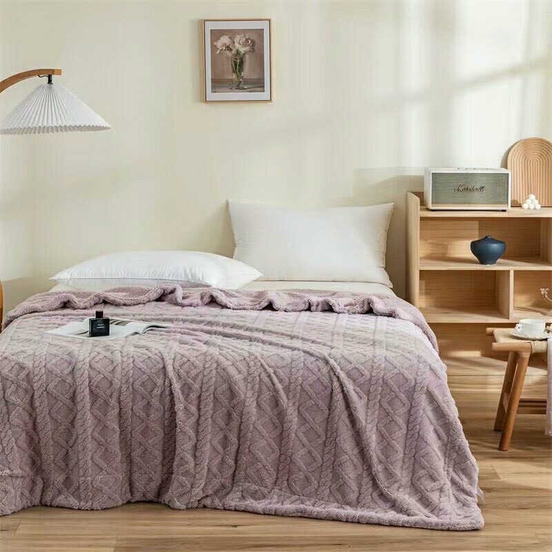 Chăn cừu thừng mềm mịn ấm áp kt 2mx2m3,mền cừu thừng mềm mịn