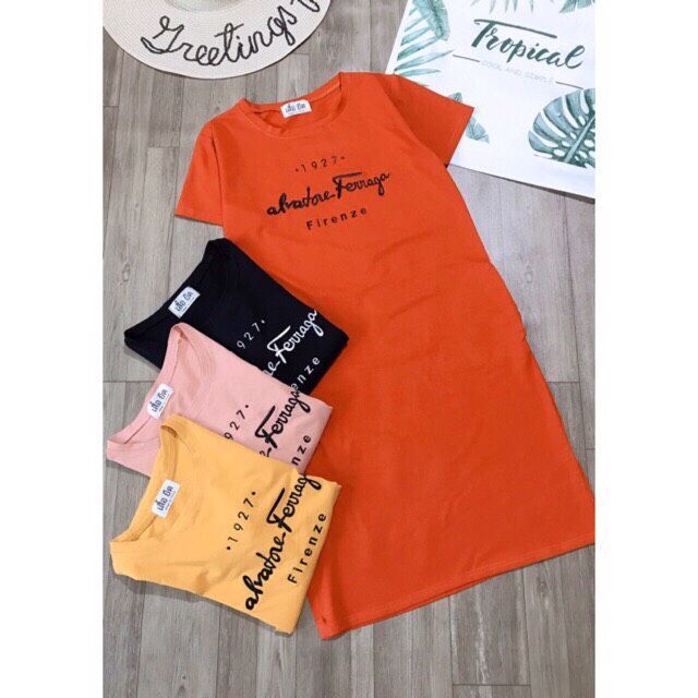 Đầm thun thái from rộng