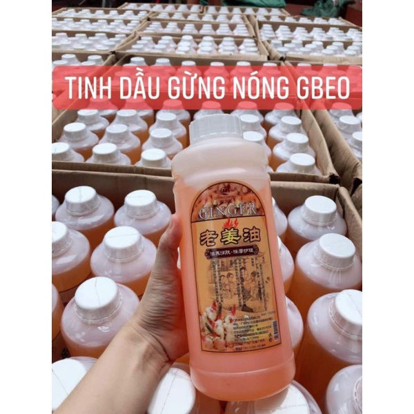 CHAI TINH DẦU GỪNG NÓNG MASsage dưỡng sinh 1000ml