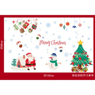 Decal trang trí noel giáng sinh vui