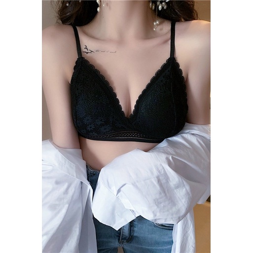 Áo bra - áo lót phối ren có mút ngực sang chảnh