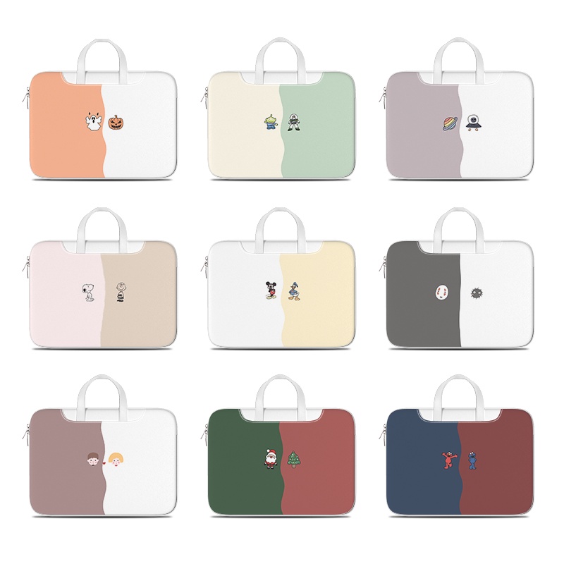 Túi Đựng Laptop Chống Thấm Nước Họa Tiết Hoạt Hình Cho Lenovo / Huawei / Acer / Asus / HP / Dell / Dell / Dell / 12 / 13 14 15 17 Inch