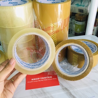 Cuộn băng keo trong, đục 5cm-100yard 166g/cuộn độ bám dính cao cấp