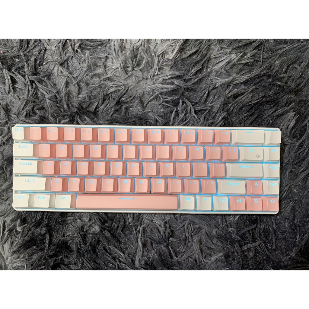Bàn Phím Cơ không dây mini Đa kết nối RF68 Gaming cho máy tính