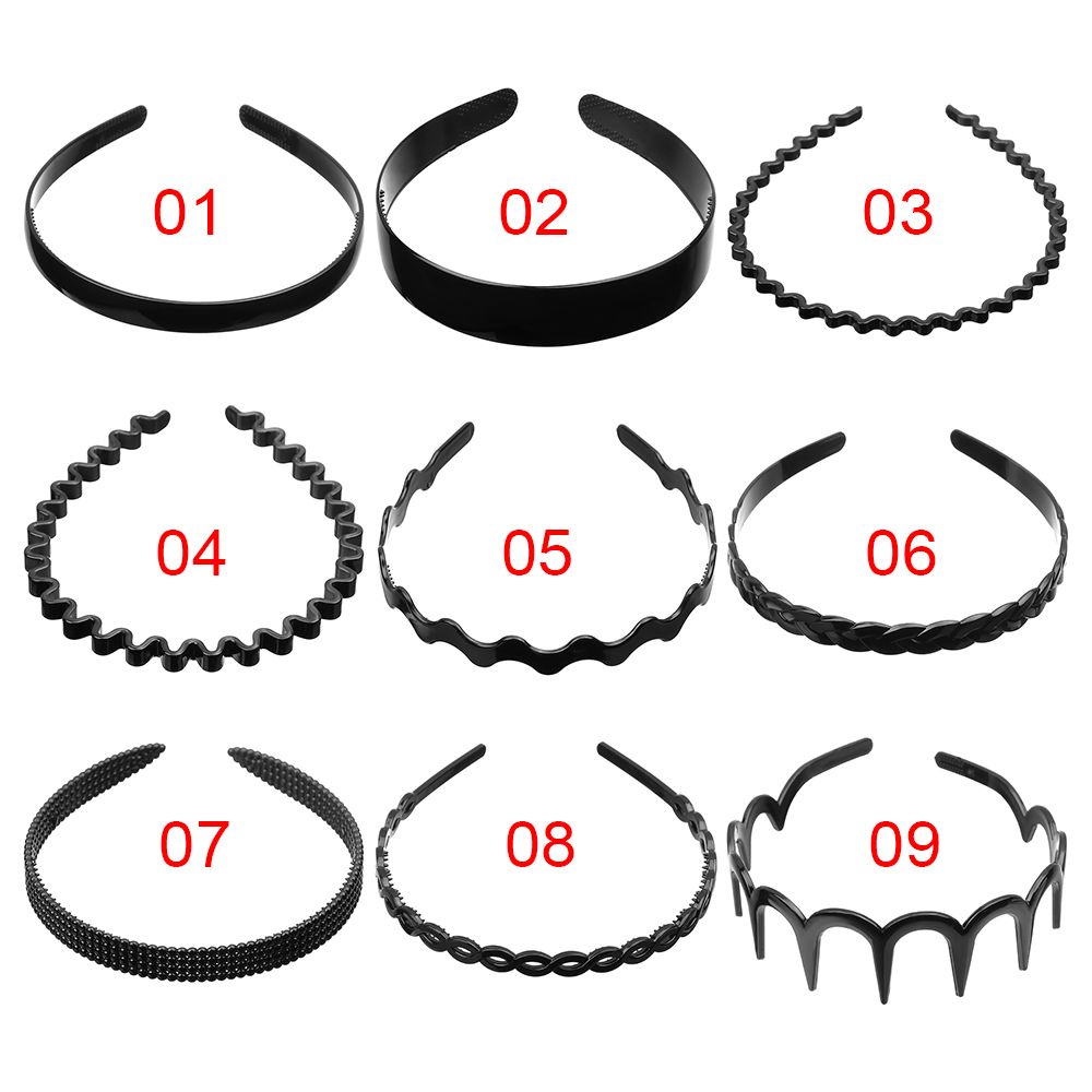 CLEVER Black Anti-Slip Hair Clips Sports Style Simple Fashion For Men And Women