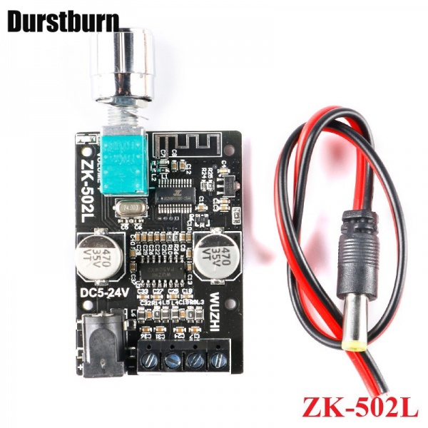 Bảng Mạch Khuếch Đại Âm Thanh Kỹ Thuật Số ZK-502L MINI Bluetooth 5.0 DC 5-24V 50Wx2