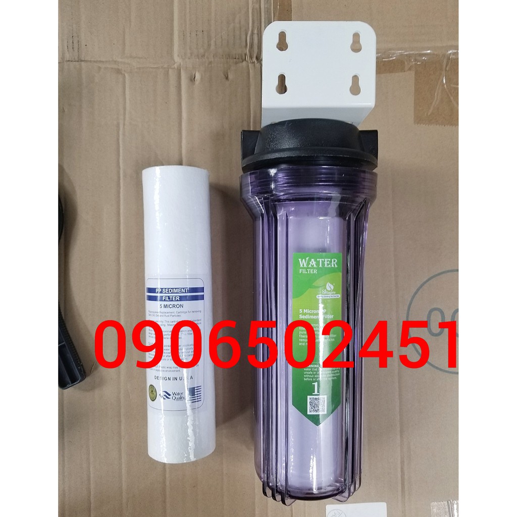 Bộ lọc nước sinh hoạt - bộ lọc phun sương ly đơn 10 inch Trog + 1 lõi số 1 | BigBuy360 - bigbuy360.vn