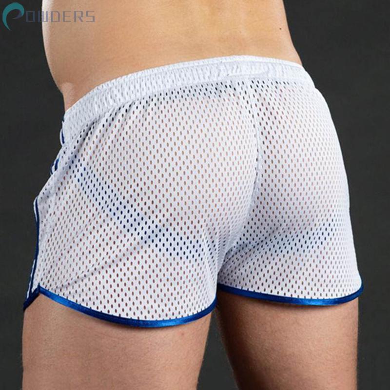 Quần Lót Boxer Phối Lưới Quyến Rũ Cho Nam
