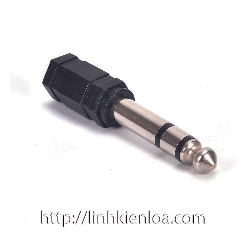 Jack chuyển từ 6.35mm  sang 3.5mm  Stereo - Jack nhựa