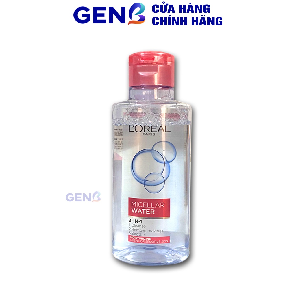Tẩy Trang L oreal  95ml CHÍNH HÃNG - Nước Tẩy Trang Loreal Mini 30ml Cho Da Dầu Mụn, Da Nhạy Cảm,Da Khô - Mỹ Phẩm GENB