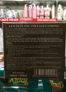 Kem duỗi tóc tóc Collagen Strong Kella 500ml + 500ml