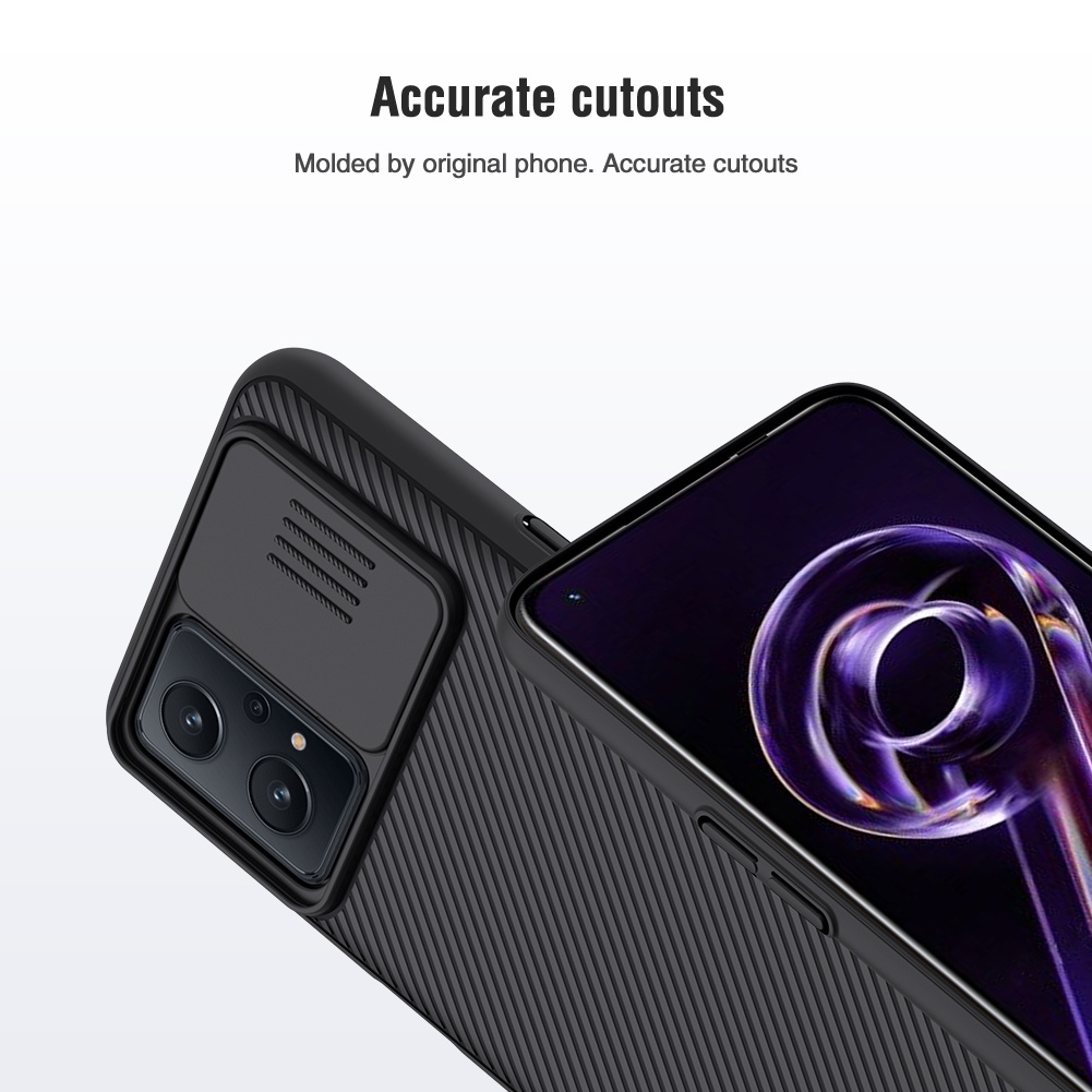 Ốp điện thoại NILLKIN bằng PC cứng chống sốc dạng thanh trượt bảo vệ camera cho Realme 9 Pro