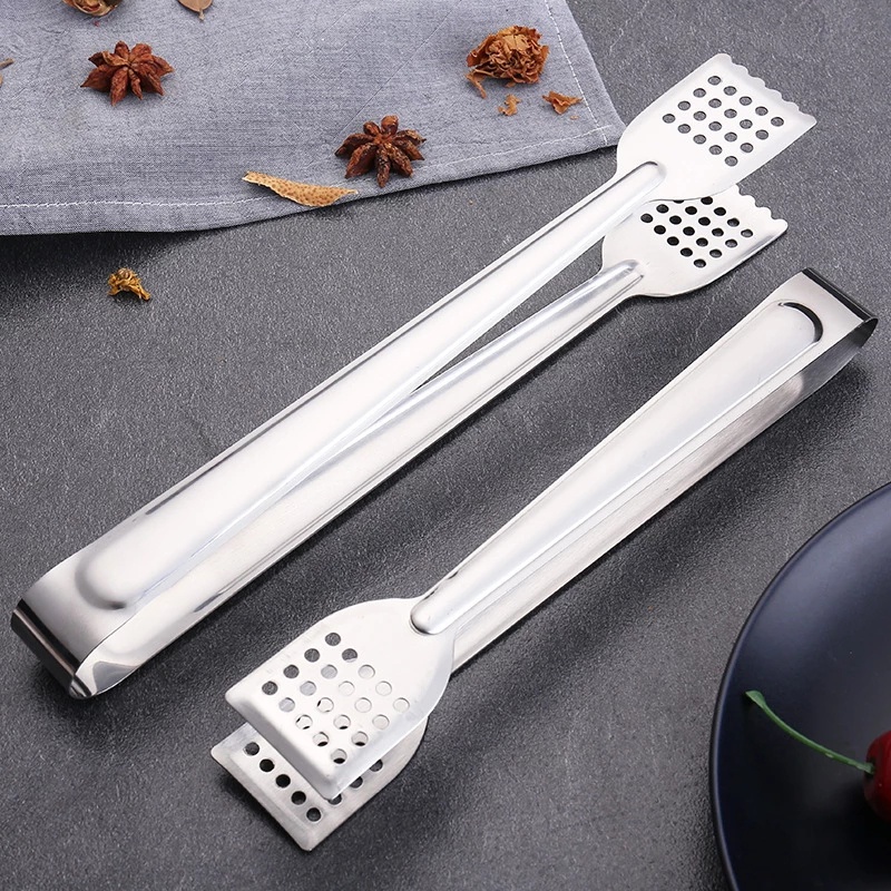 Kẹp gắp thực phẩm bằng thép không gỉ chịu nhiệt chống trượt tiện lợi
