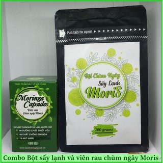 Combo Bột và viên nang Chùm ngây moris