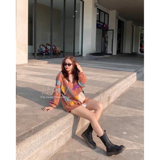 Áo sweater nỉ bông bản đồ