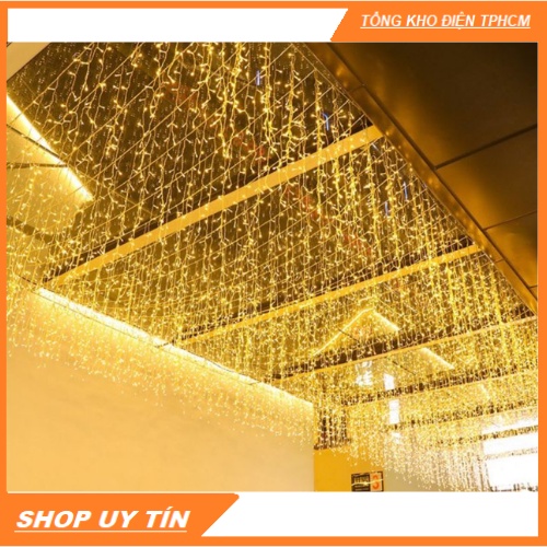 ĐÈN LED MÀNH THẢ TRANG TRÍ 8M - 40 SỢI ÁNH SÁNG VÀNG, dây led Trang trí quán cà phê, nhà hàng, tiệc cưới