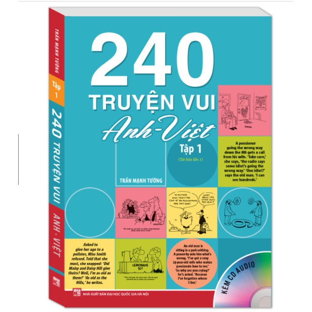 Sách - 240 chuyện vui Anh - Việt Tập 1 (tái bản-kèm cd)