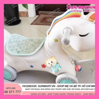 XE NGỰA BẬP BÊNH BABY COSI KIÊM XE CHÒI CHÂN - ĐỒ CHƠI CHO BÉ