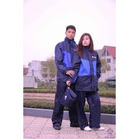 BỘ ÁO MƯA SƠN THỦY 2 LỚP K4 - Áo mưa may bằng vải tráng nhựa PVC