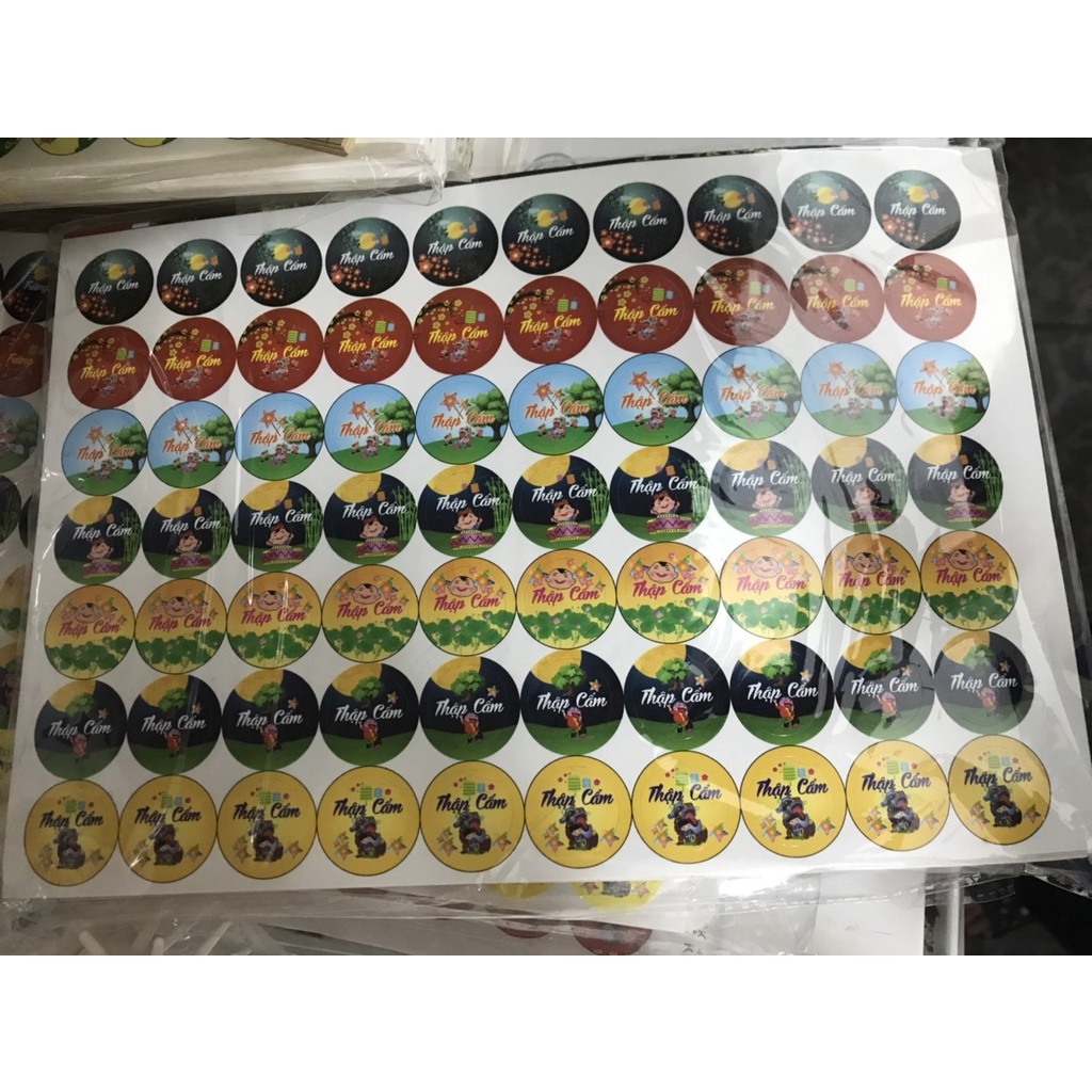 Tem nhân bánh trung thu (tem thập cẩm) 70 tem/tờ