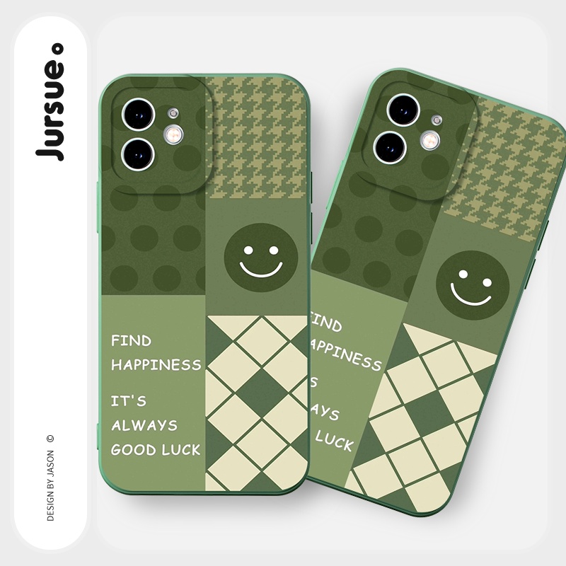 Ốp lưng JURSUE mềm chống sốc hình dễ thương đẹp Cho iPhone 14 13 12 11 Pro Max SE 2020 X XR XS 8 7 ip 6S 6 Plus Y2280