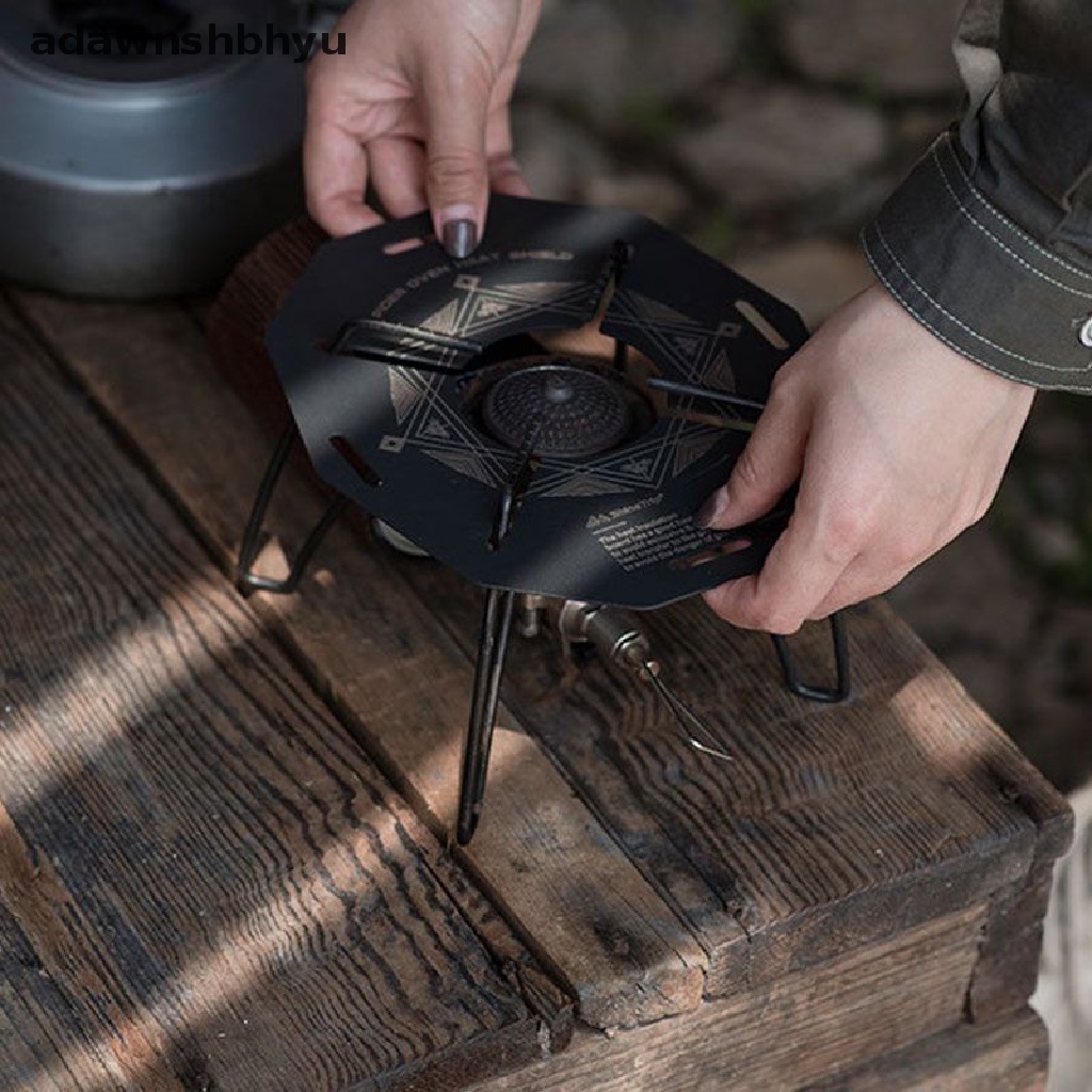 Tấm Cách Nhiệt Bằng Thép Không Gỉ Màu Đen Đục Lỗ Tiện Dụng Cho Bếp Dã Ngoại Soto St-310