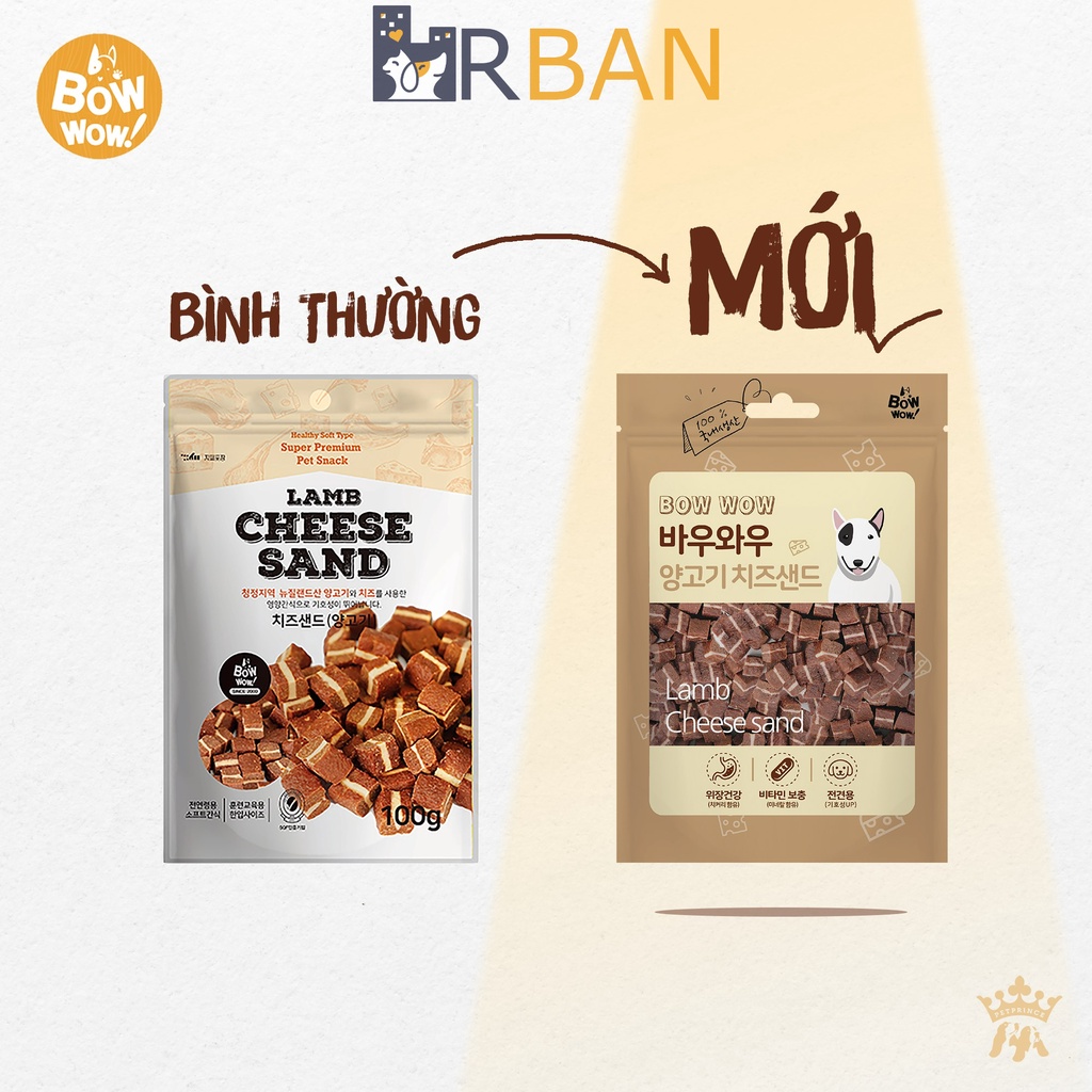 𝗨𝗿𝗯𝗮𝗻_𝗕𝗼𝘄𝘄𝗼𝘄_Phô mai thịt cừu New Zealand cho chó giàu protein và can-xi