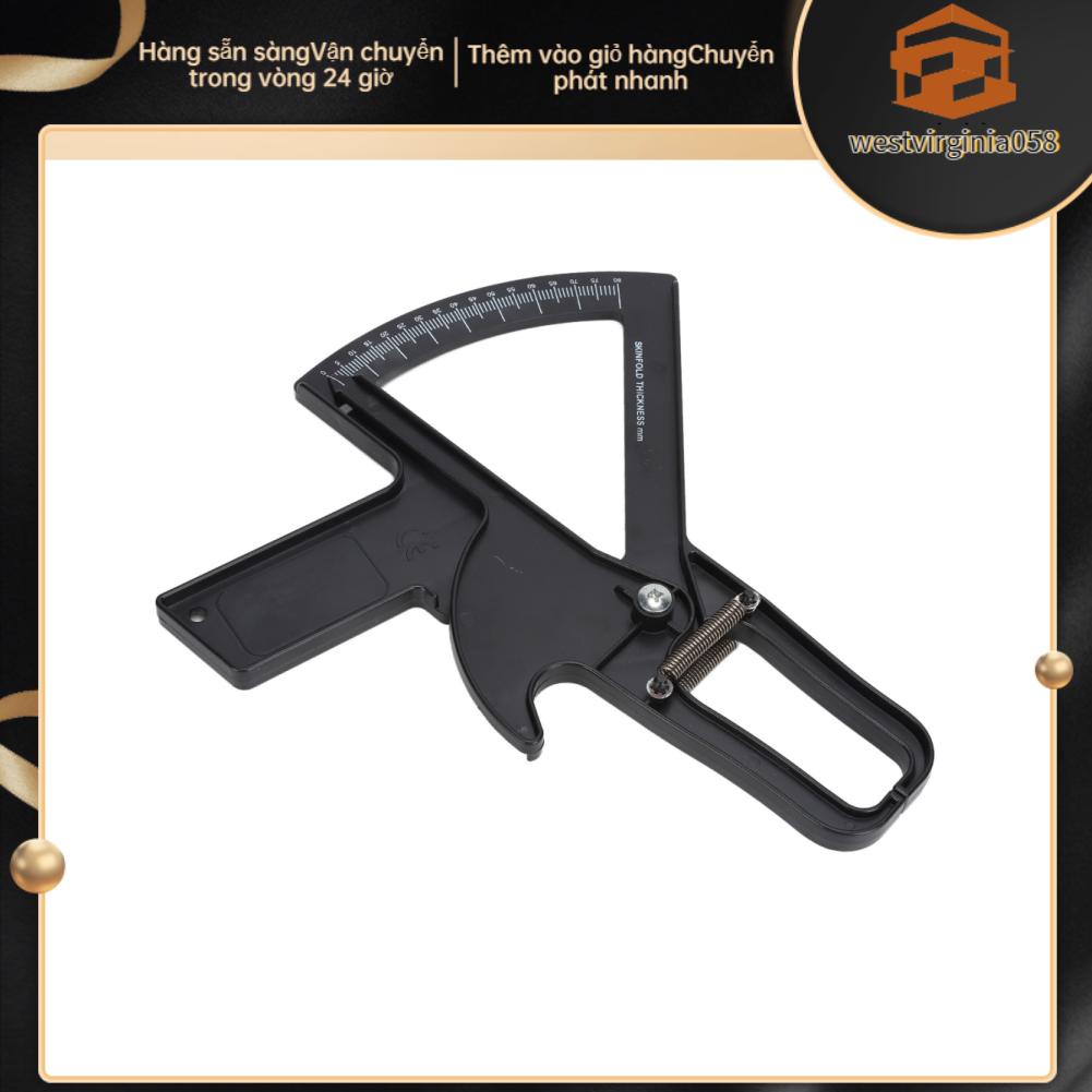 Westvirginia058 Handheld Body Fat Caliper Spring Design ABS Plastic Sebum Thickness Measuring Gauge 0‑80mm