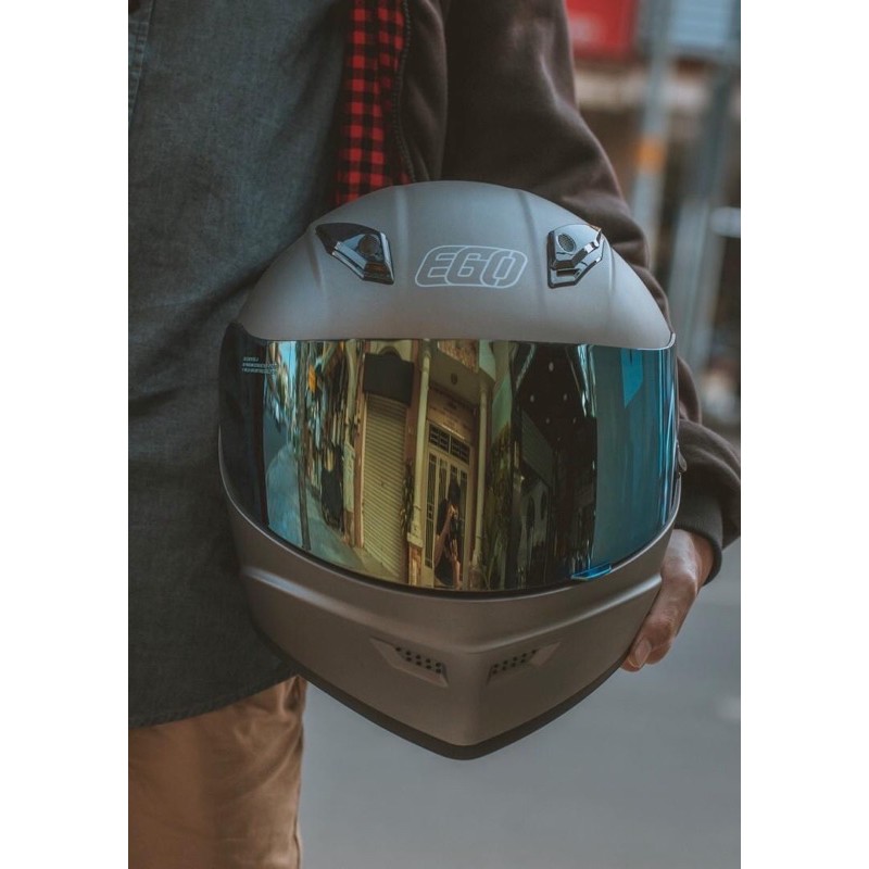 TẶNG GĂNG TAY Mũ nón bảo hiểm Fullface EGO E8 PLUS, EGO E-8 PLUS màu đen nhám chính hãng bảo hành 24 tháng cao cấp moto