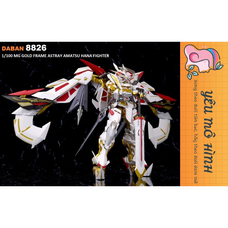 Gundam MG MBF-P01-Re3  Astray Gold Frame Amatsu Hana Tặng kèm Decal nước và Base trưng bày Gundam
